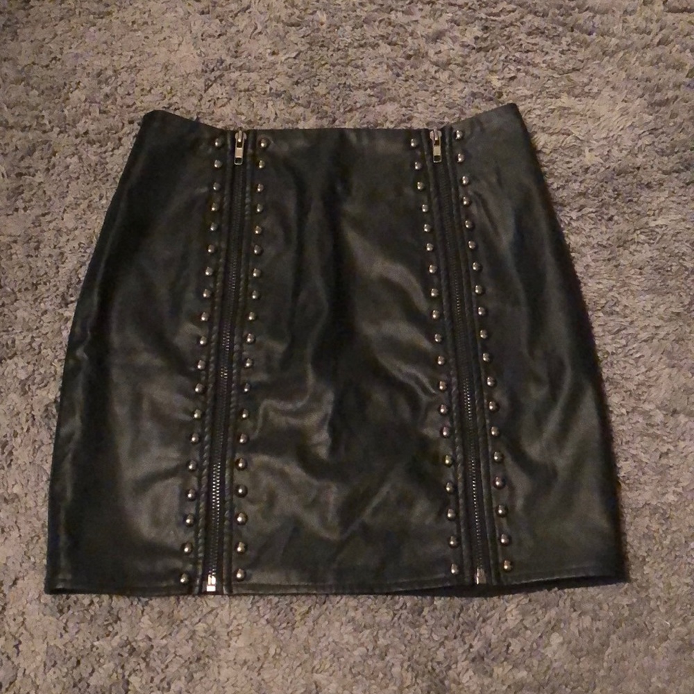 LF leather skirt